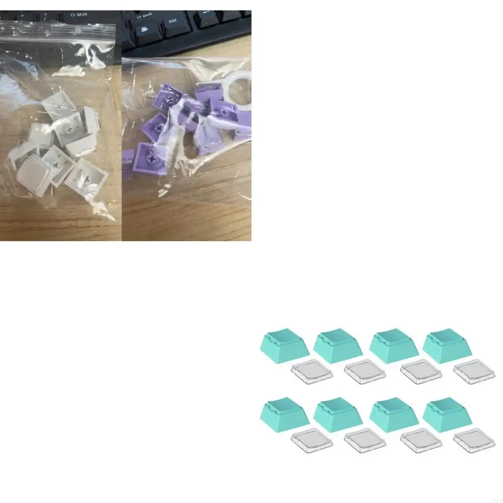 

83ce 8pcs краситель Сублимация клавишных клавиш Установите износостойкие PBT+ПК для механических клавиатур