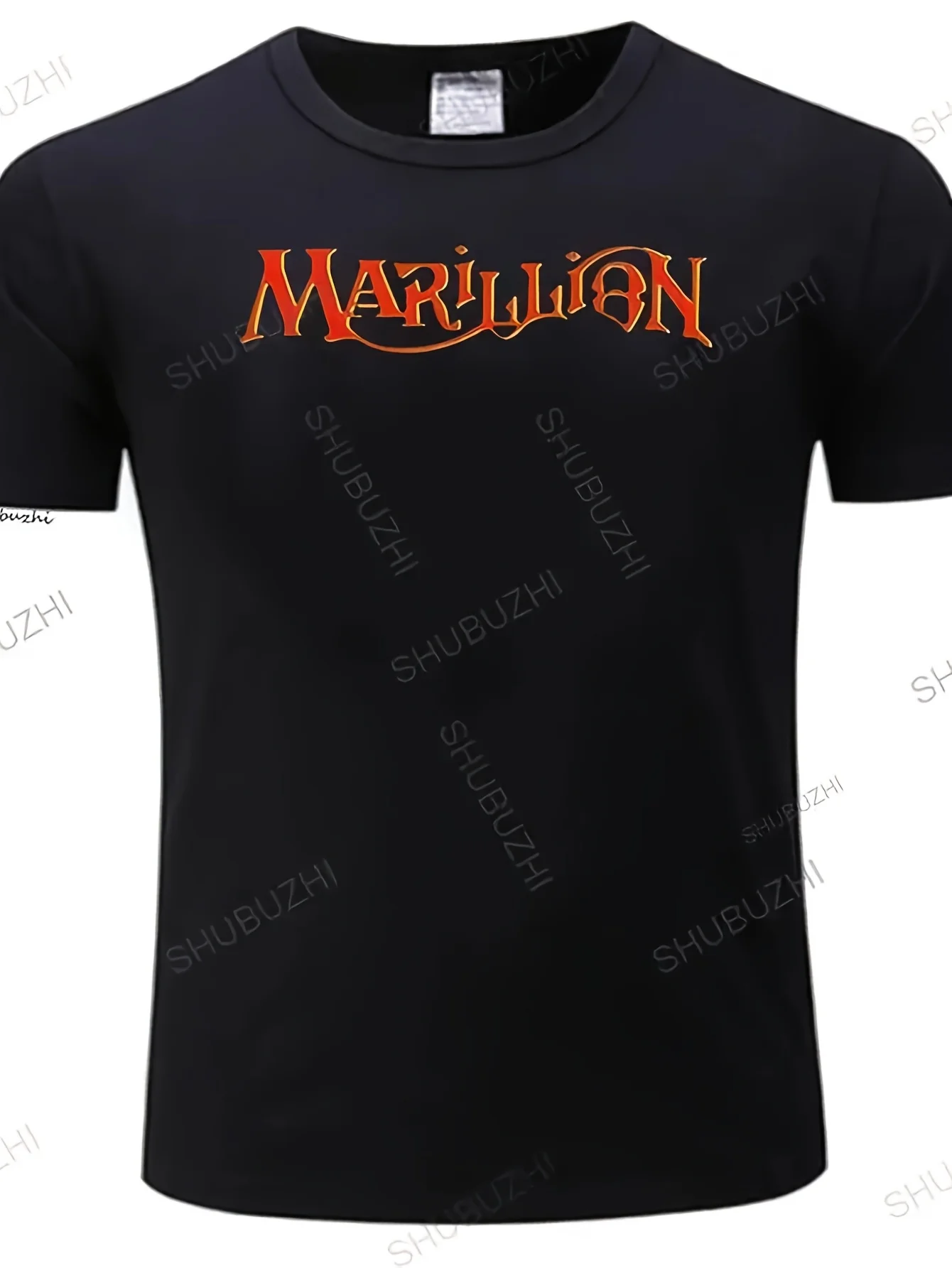 

Футболка Marillion, футболка с логотипом британской рок-группы европейского размера, дышащие хлопковые футболки высокого качества с круглым вырезом и короткими рукавами