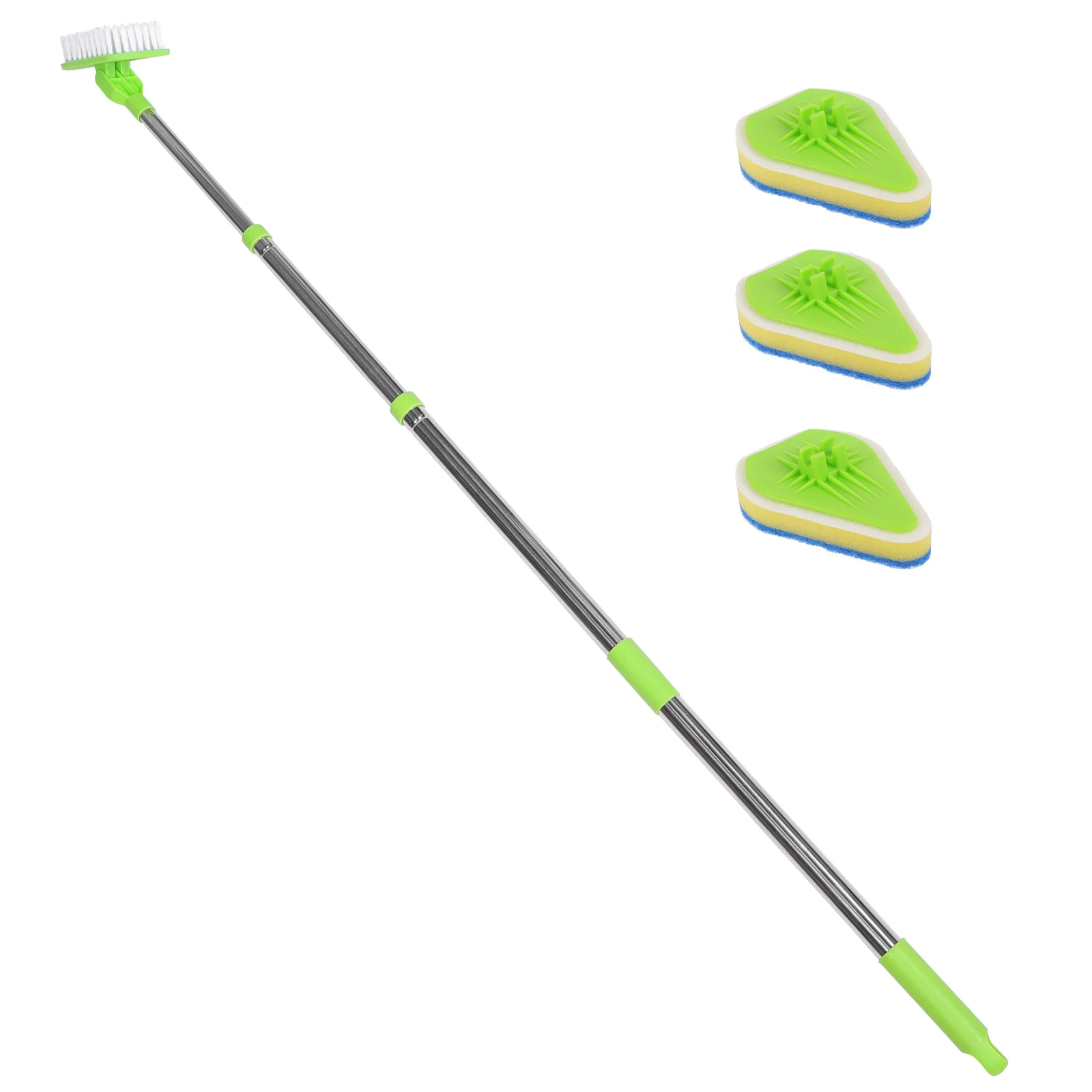 

Multifunctional Floor Cleaning Brush Extendable H Durable PP Stainless Steel Shower Sponge Tiles Kitchen Bathrooms Walls