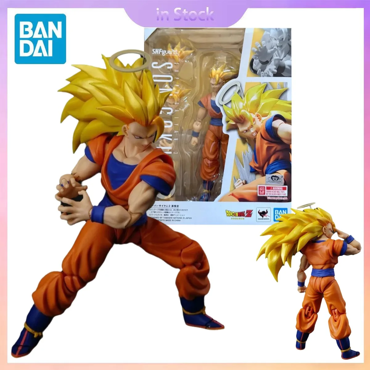 

Original Bandai Genuine In Stock S.H.Figuarts Super Saiyan 3 Son Goku Dragon Ball Anime Collection Action Figure Model Kits