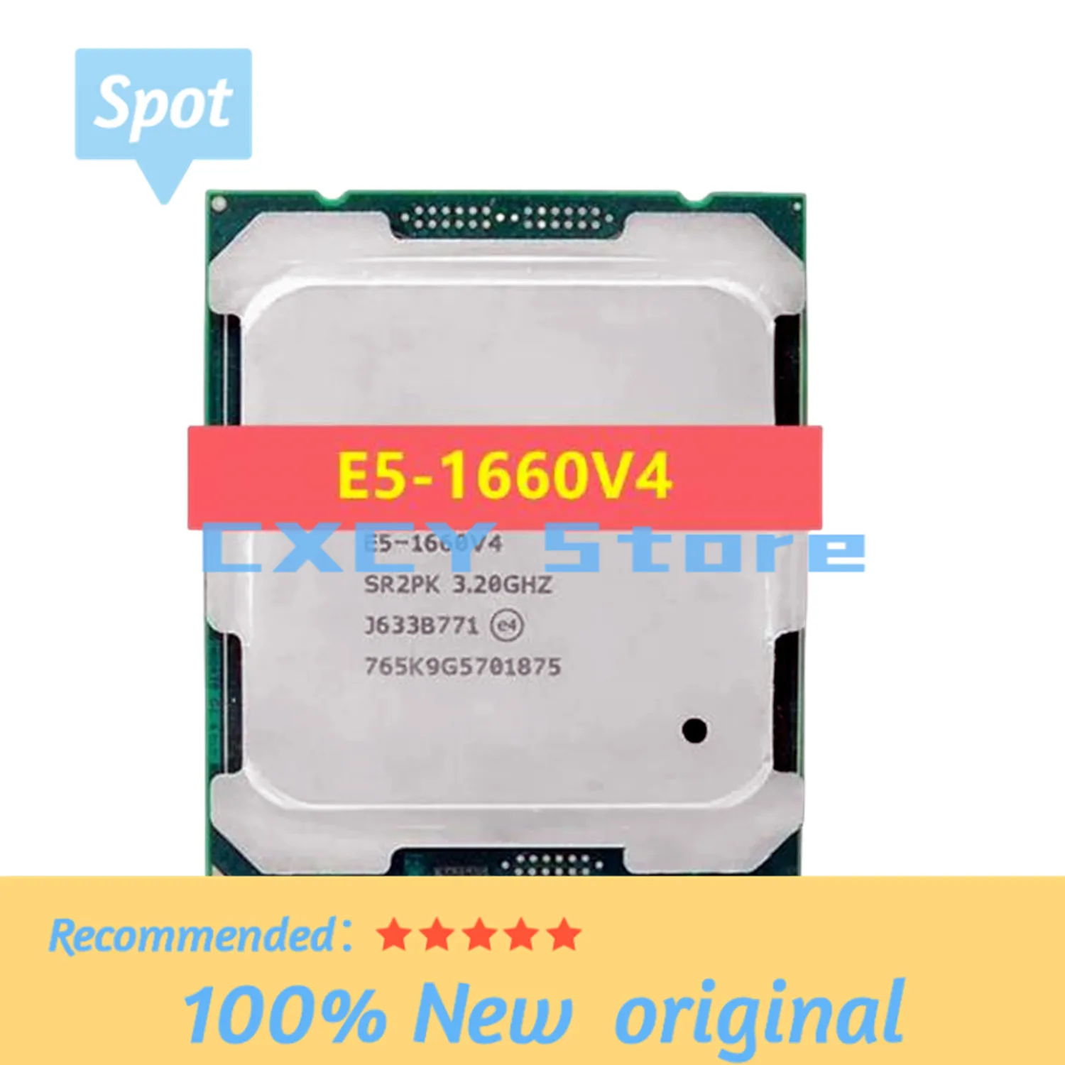 

Xeon CPU E5-1660V4 SR2PK 3.20GHz 8-Cores 20M LGA2011-3 E5-1660 V4 processor E5 1660V4