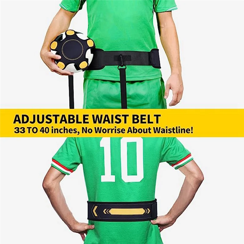 Football Training Belt For Kids,Kick Throw Control Skills Solo Practice Practise Aid Adjustable Waist Belt