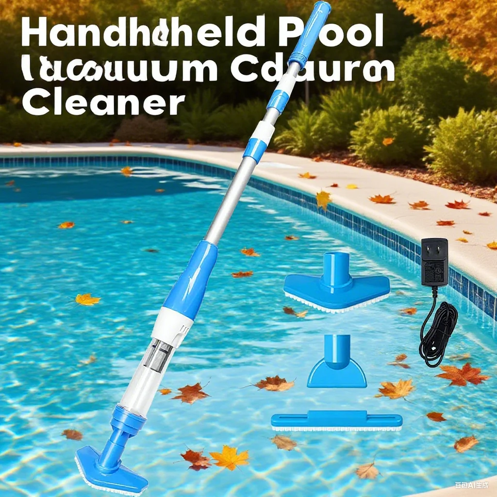 مكنسة كهربائية محمولة قابلة لإعادة الشحن لحوض السباحة الساخن والمنتجعات الصحية وحمامات السباحة الصغيرة مع فوهة شفط ذات كاشف الغمر التلقائي #1