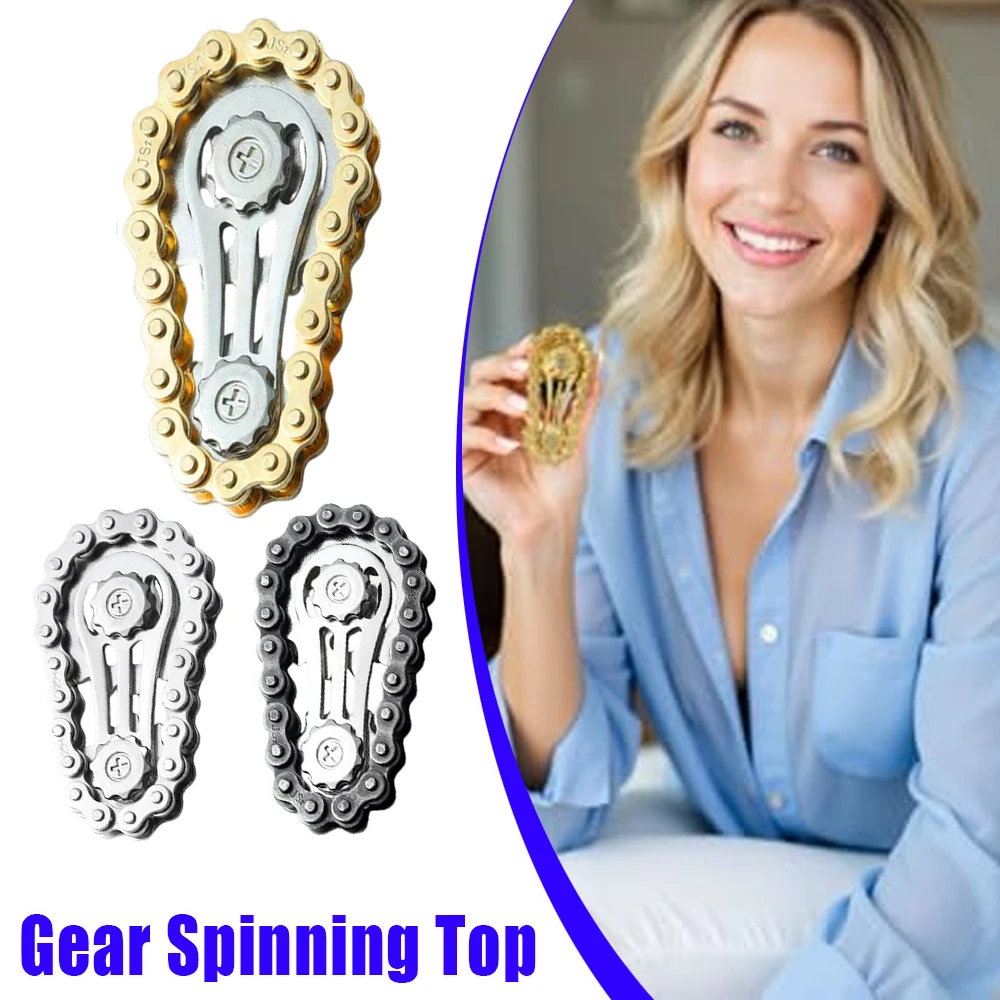 Cool Tandwiel Fidget Spinner Hand Crank Monteren Fidget Spinner Ring Speelgoed Stress Fidget Speelgoed Dynamische Desktop Kantoor Gift