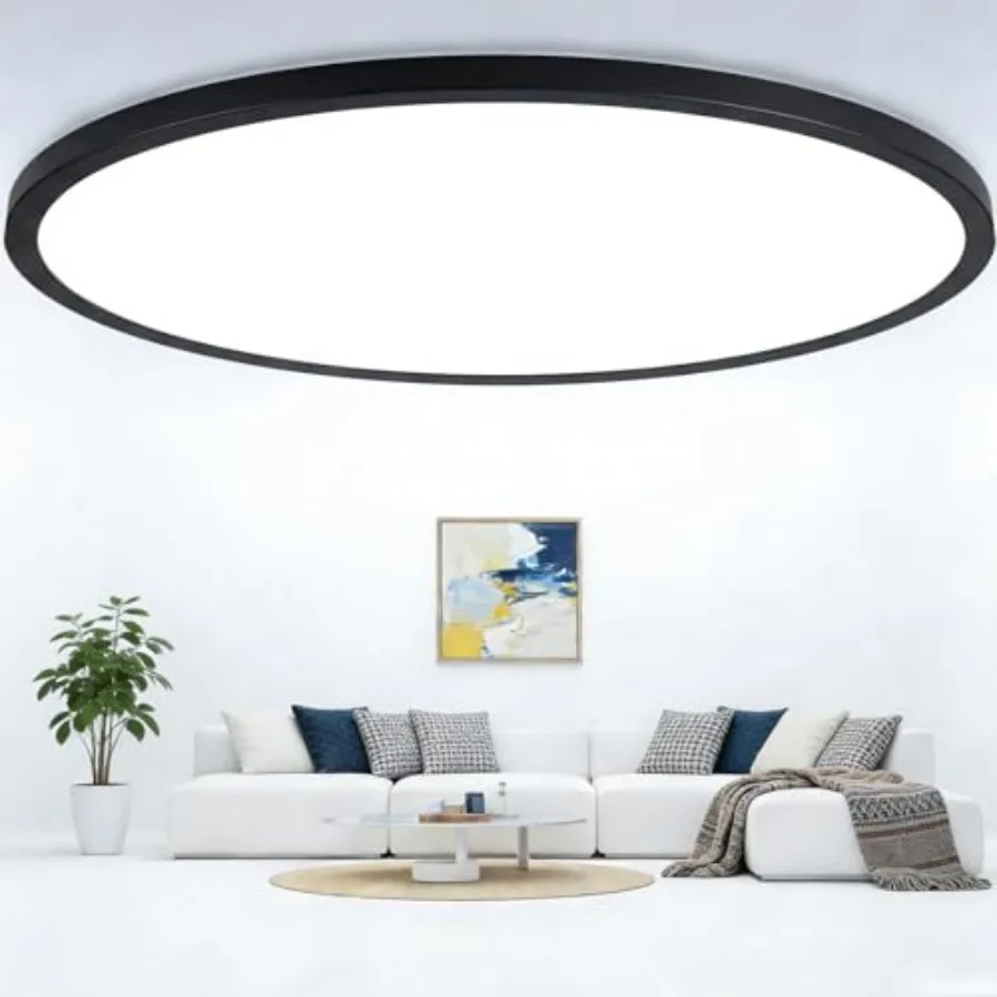 

20 Inch Large LED Flush Mount Ceiling Lights 35W 4200 LM LED Ceiling Light Fixtures 2700K/3000K/4000K/5000K/6500K Selectable Ul