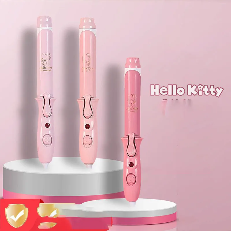 Miniso Sanrio Curly Hair Stick Cute Cartoon Mini Straight Hair Curly Hair Dual Purpose Electricity Splint Portable Girl Gifts