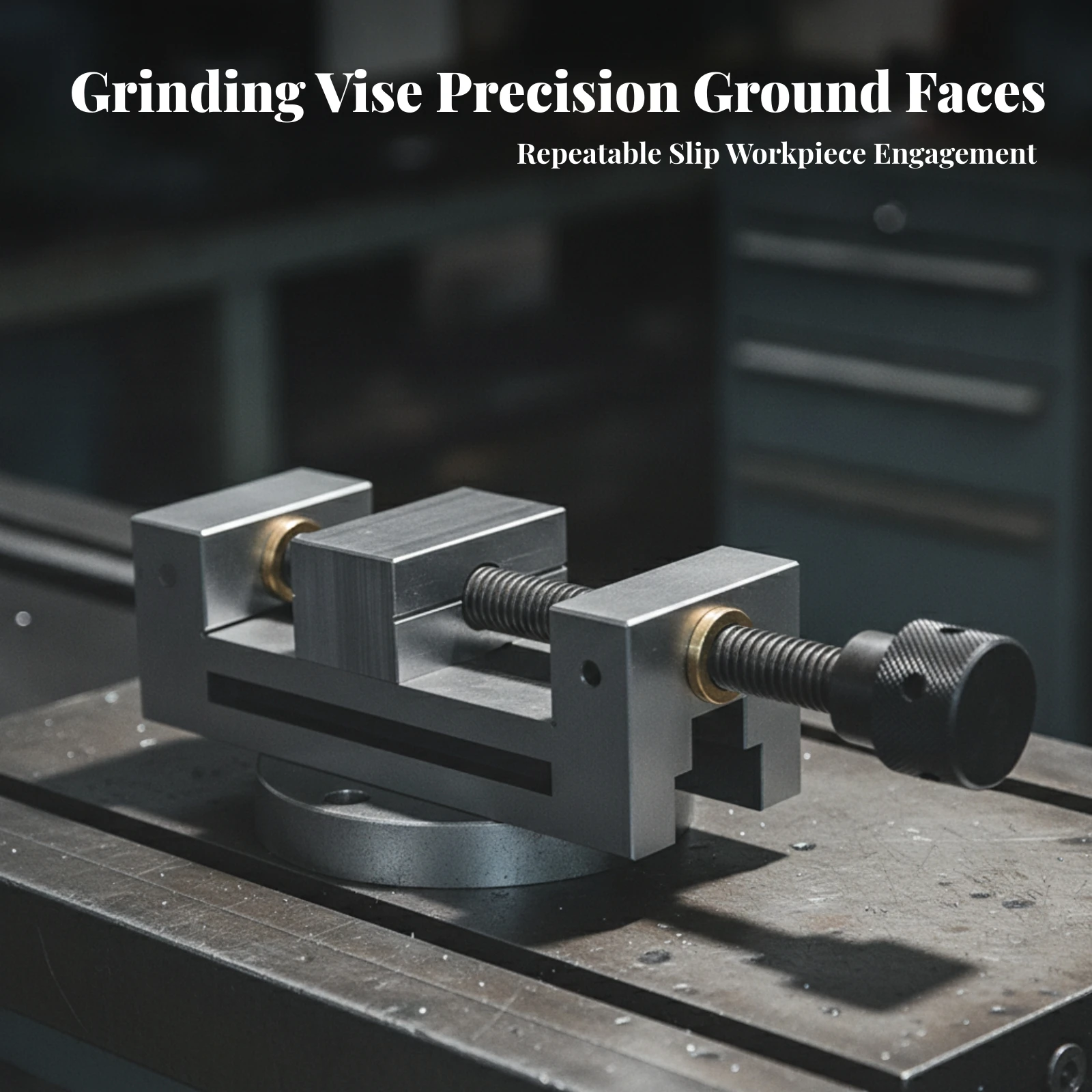 Precision Machine Vise Long-Lasting Manual Precision Vise Clamping Vice Accurate Low-Flex for Machinists, Metalworking, Milling