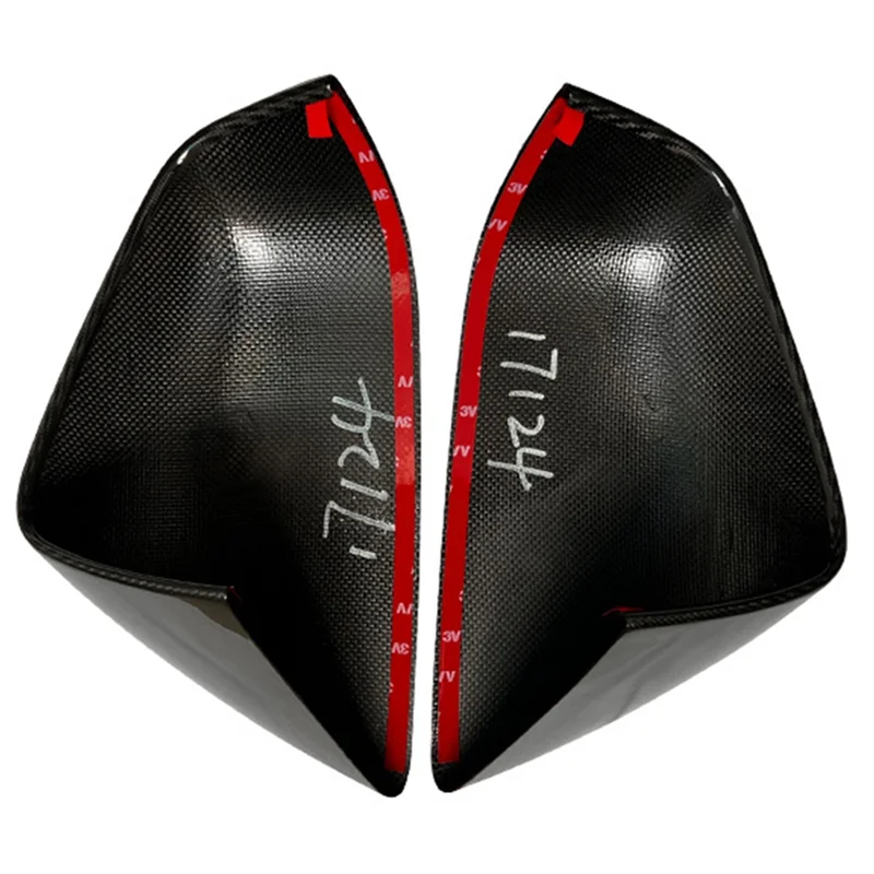 

AS57-Luxury Carbon Fiber Rearview Mirror Shell With Reverse Edges For Tesla Model X 2016-2021