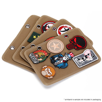 Outdoor Morale Badge Display Board Storage Book Morale Badge Tactical Patch Armband Hook and Loop Paste Display Cloth.4 Pcs/lot