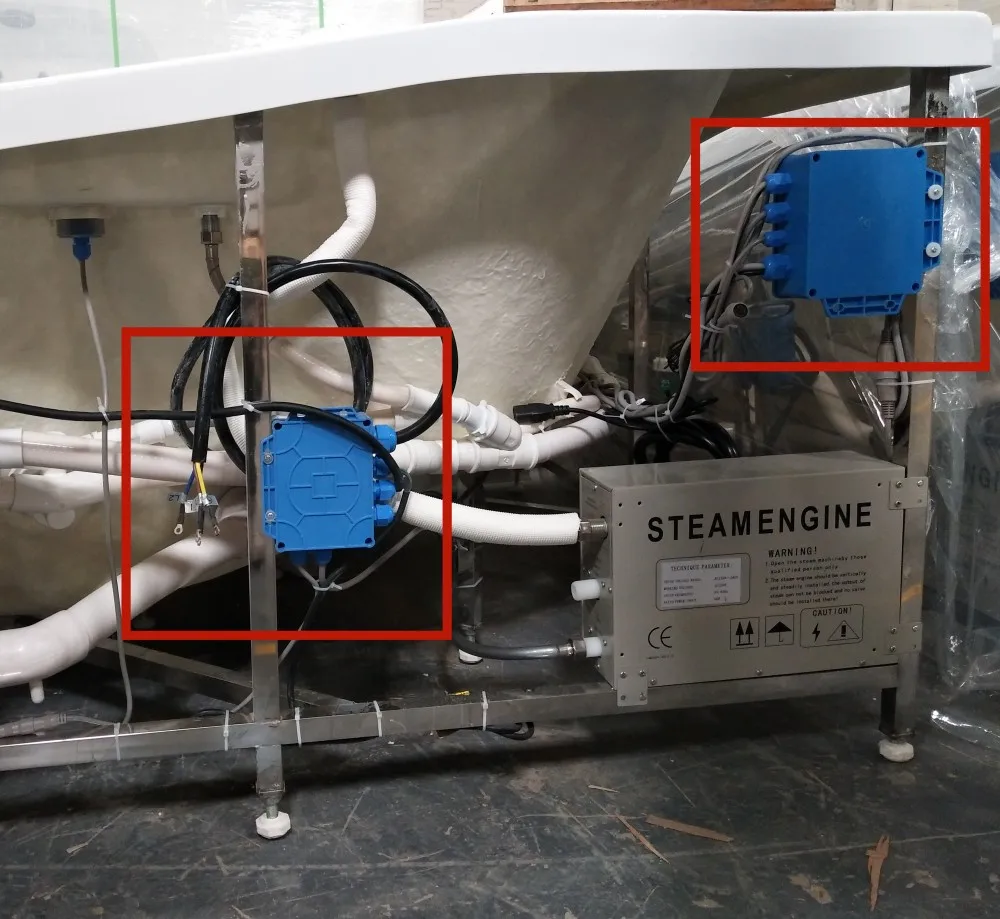 Scatola di controllo elettrico per sauna con doccia a vapore elettrica impermeabile in plastica all'ingrosso