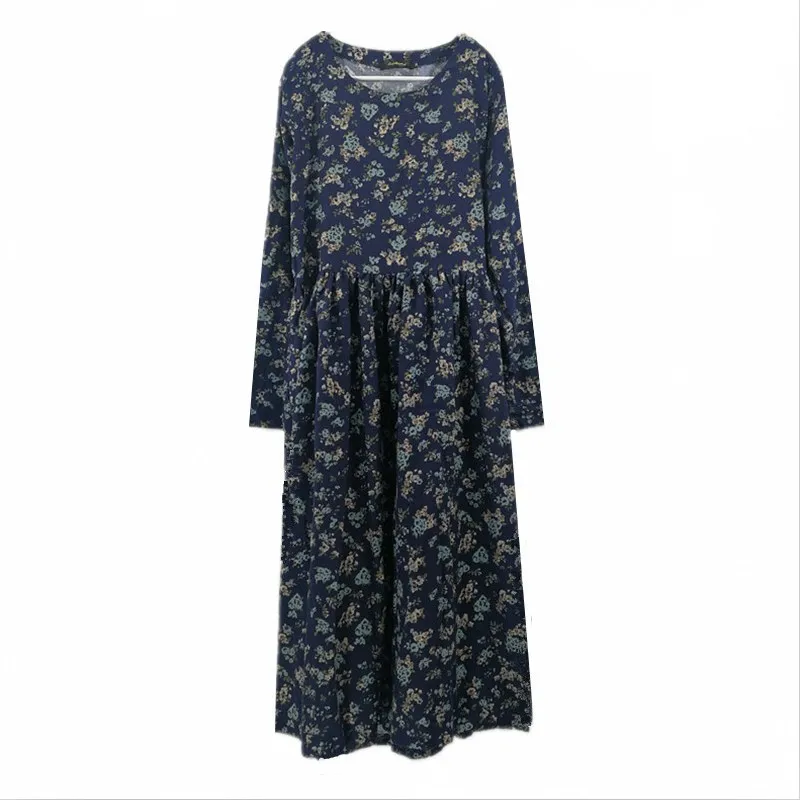 2024 Spring Fashion Casual Floral Long Dress High Waist Loose Slim Straight Dress Long Sleeve Vestidos saias femeninas elegantes