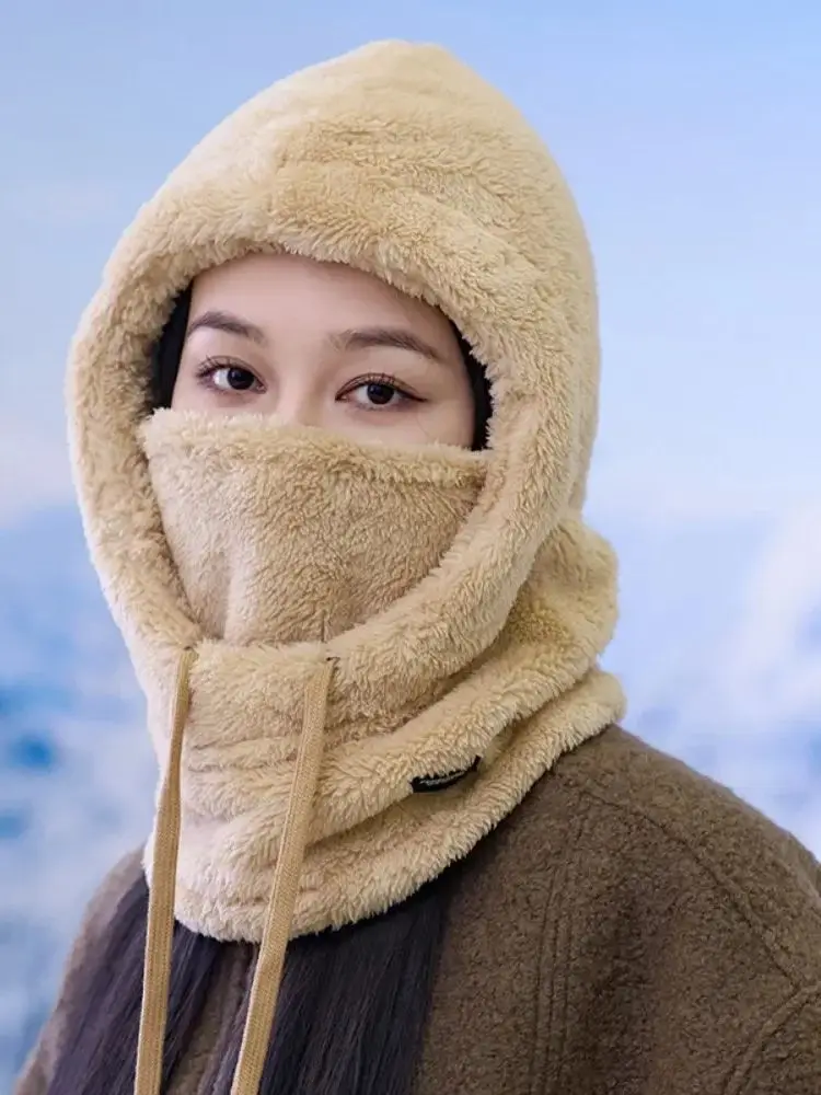 AliExpress NONE Warm Thermal Windproof Balaclava Ski Hood Motorcycle Face Cover Polar Fleece Adjustable Cycling Neck Cover Full Face Mask Winter