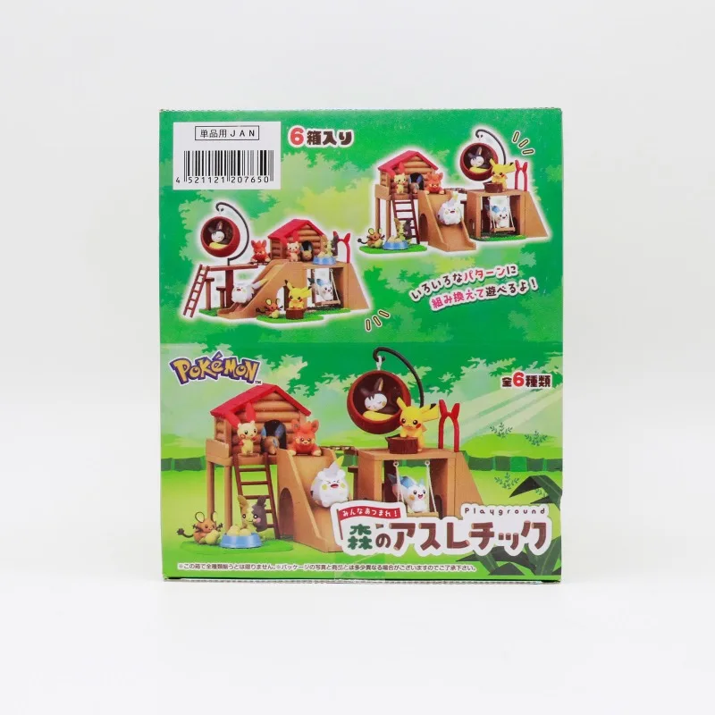

Pokemon Blind Box Toys Micro Forest Playground Miniature Scene Anime Figure Pawmi Togedemaru Pachirisu Doll Toys Kids Gifts