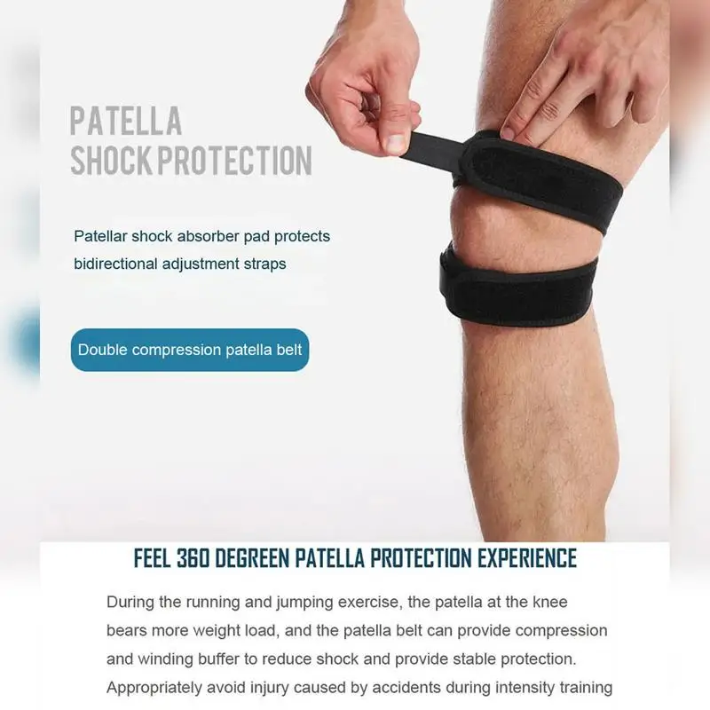 

1PC Patella Knee Strap Sports Kneepad Adjustable Knee Band Professional Protector Pad Belted Protector Open Knee Wrap Band