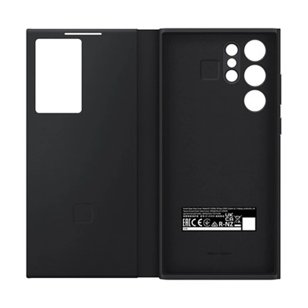 Window View Flip Cover Smart Chip Case For Samsung Galaxy S22 Plus S22Ultra Flip-free Wake Up Leather Case For Samsung S22 Ultra
