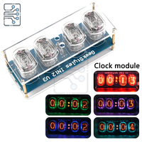 5V Micro USB IN12 IN-12 PCBA DIY Retro Clock Module Glow Tube Parts Diy Kits Digital LED Clock Circuit Board For Arduino