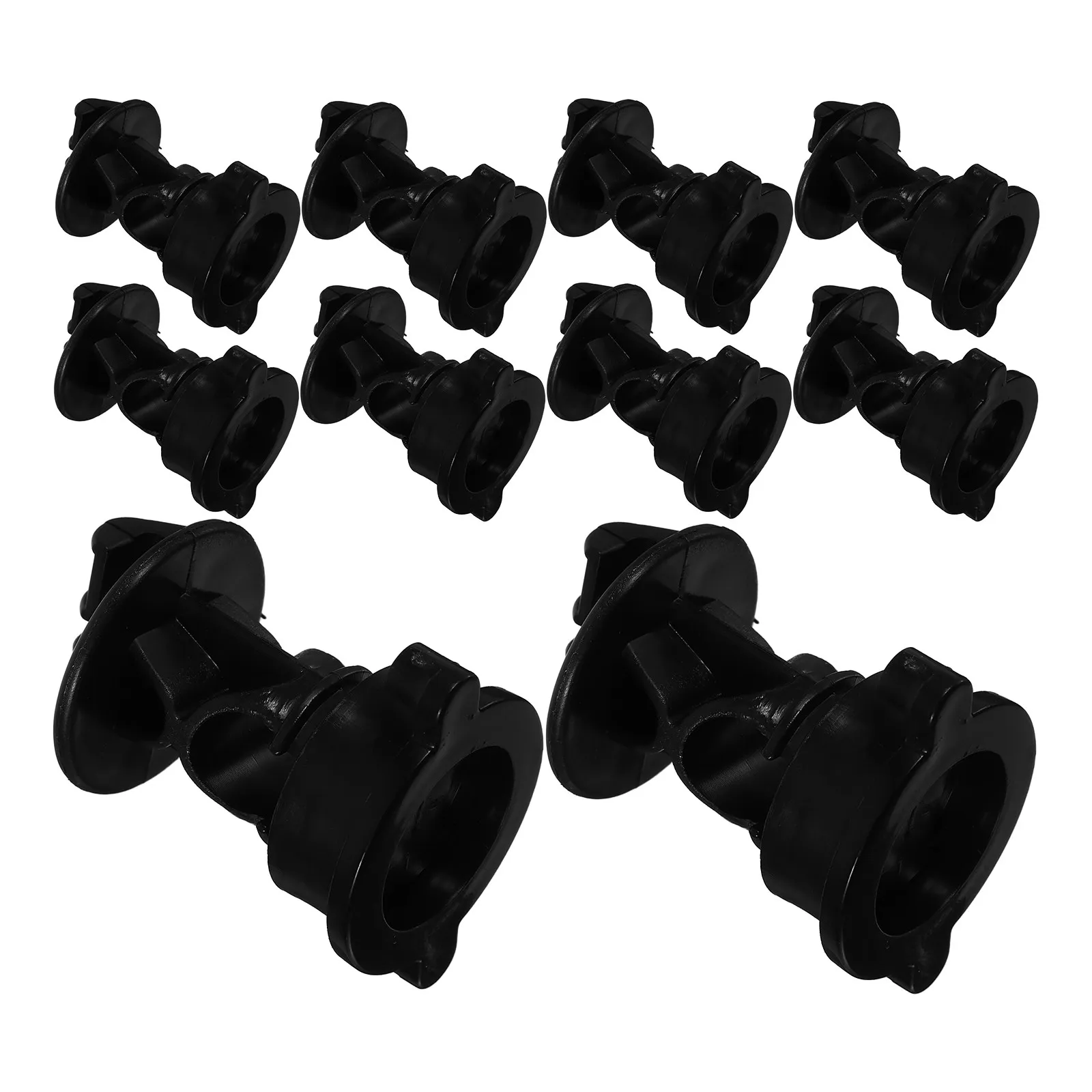 10Pcs Electric Fence Wire Insulator Bolt-on Round Post Accessories Durable Plastic Fence Hardware Agricultural Fencing Supplies