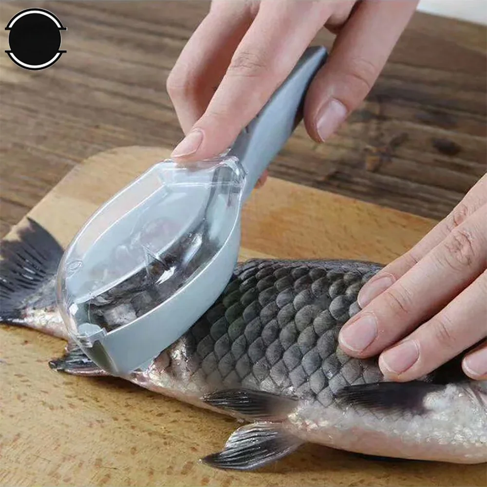 Portable Fish Skin Brush Scraping Fish Scale Brush Grater Quick Disassembly Fish Knife Cleaning Peeling Skin Scraper Scaler