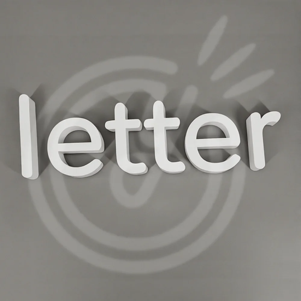 

DIY Slogan Logo Letter 15CM White PVC Alphabet Personalised Name Design Art Craft Free Standing Wedding Party Home Decor