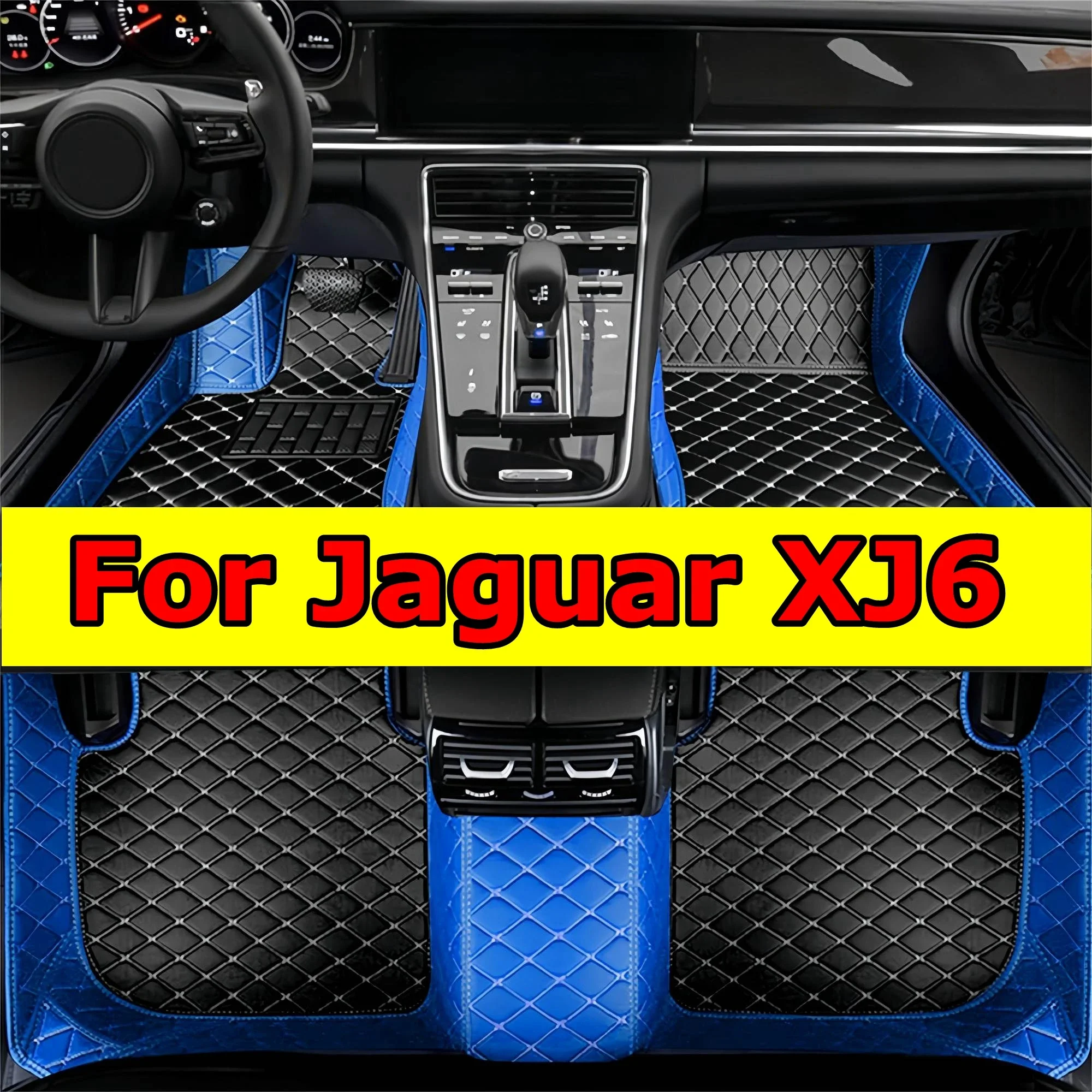 

Автомобильные коврики на заказ для Jaguar XJ6 2000 2001 2002 2003, кожаные напольные вкладыши