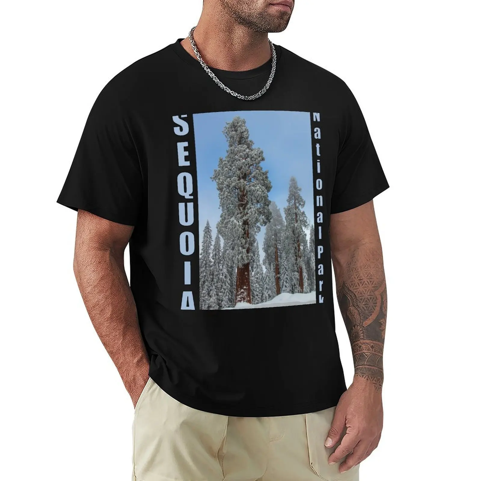 

Sequoia National Park - Winter T-Shirt Outdoor Sports Short Sleeve Top
