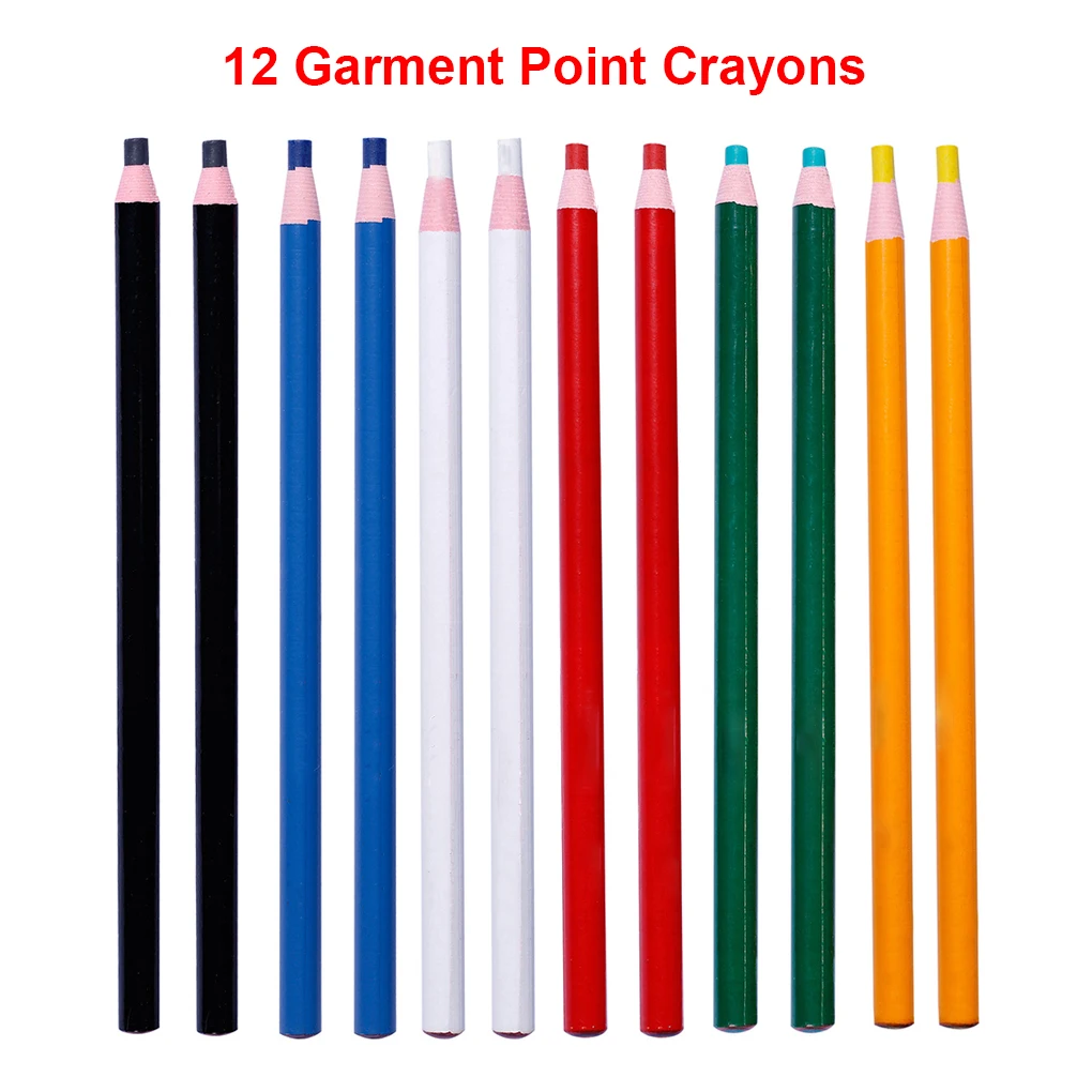 

Pack of 12 Marker Grease Pencil Clothing Ceramic Colored Crayon Crafts