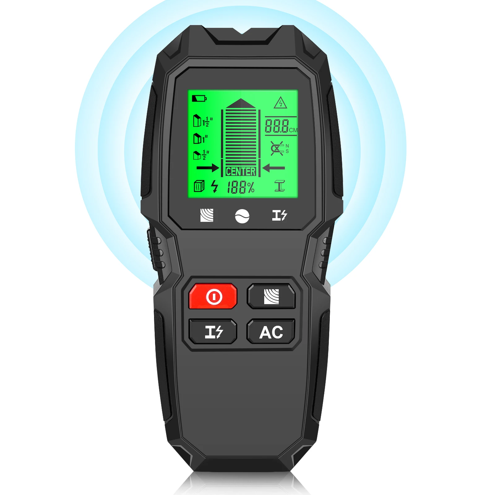 

Wall Stud Finder Sensor Metal Detector Wall Scanner 7 in 1 LCD Electronic Detector High Sensitivity Testing Tools