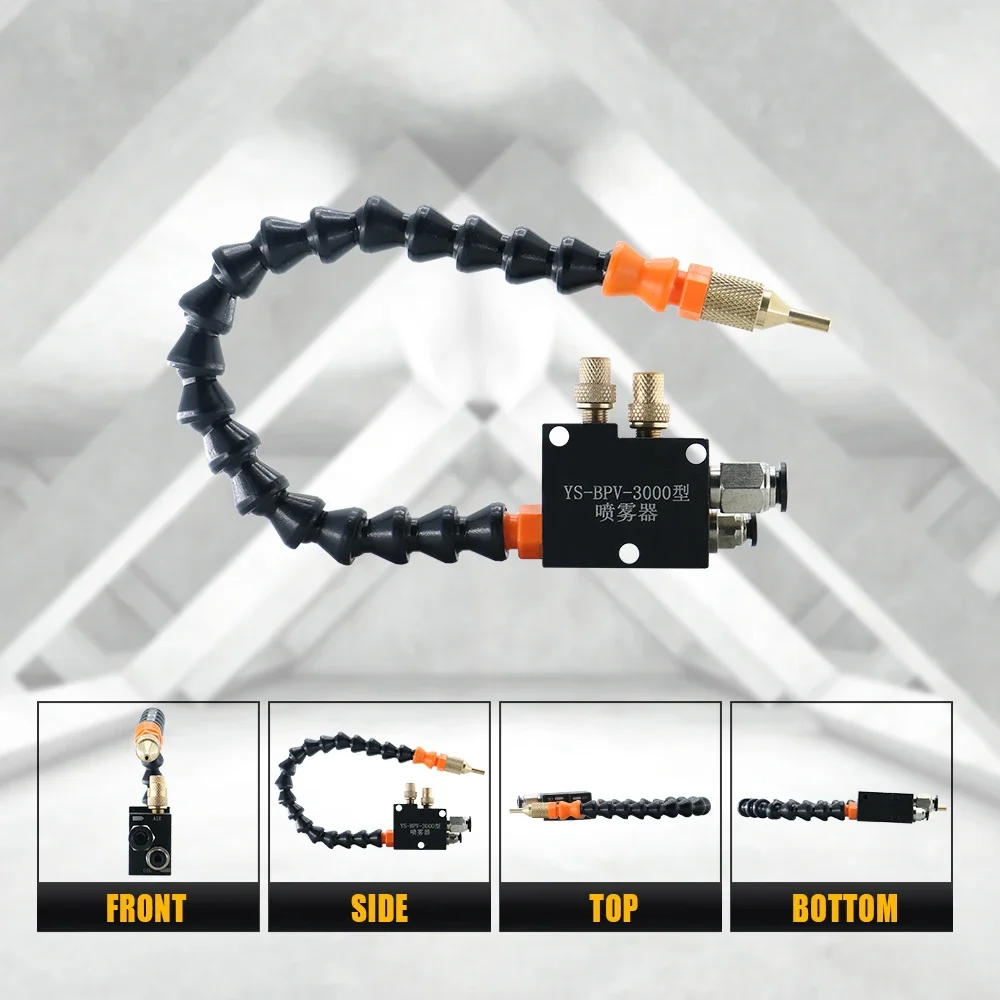 HTNC YS-BPV-3000 Mist Coolant Spray System CNC Coolant Sprayer for Lathe Milling Drilling Engraving Machine Cutting Fluid Coolin