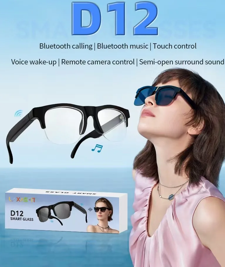 Lenovo AI Smart Glasses Multifunctional Translate Bluetooth Calling Voice Assistant Music Player Type C Sunglasses 2026 New