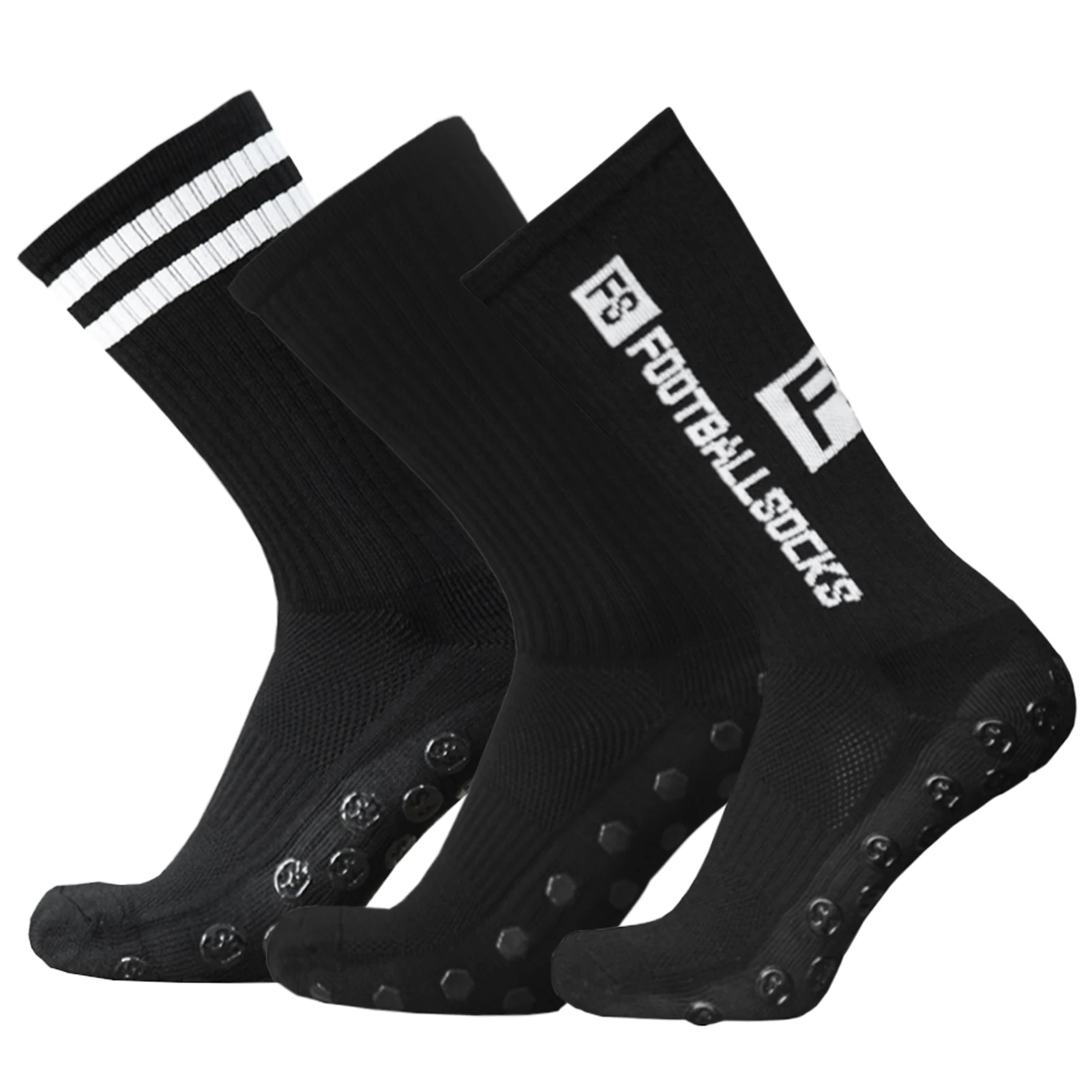 

Футбольные носки, 3 пары футбольных носков, футбольные носки для взрослых мужчин, нескользящие спортивные носки, спортивные носки для бега и пешего туризма
