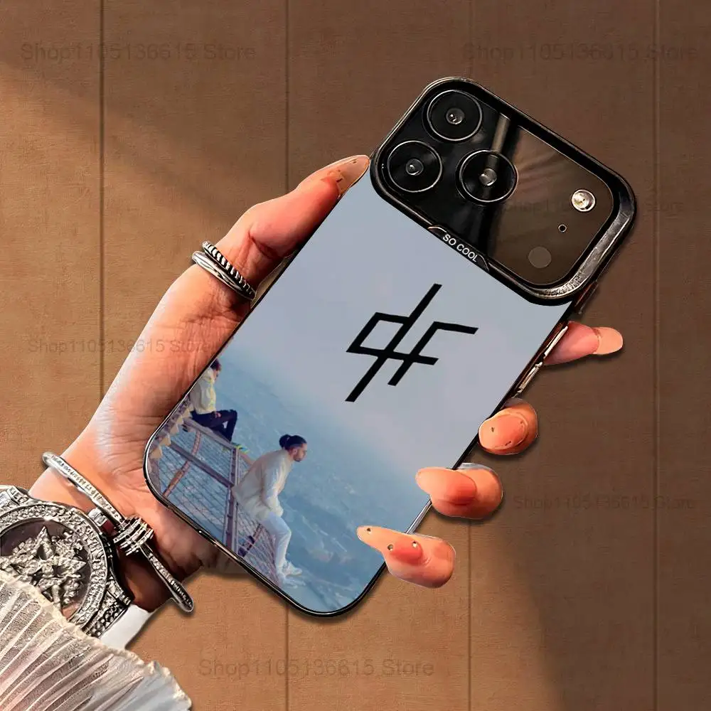 حافظة هاتف رائعة من مغني الراب P-PNL Q-QLF لهاتف iPhone 16,15,14,17,13,12,11,Mini,Pro,SE,XS,MAX,Air,Black غطاء سيليكون غير لامع #2