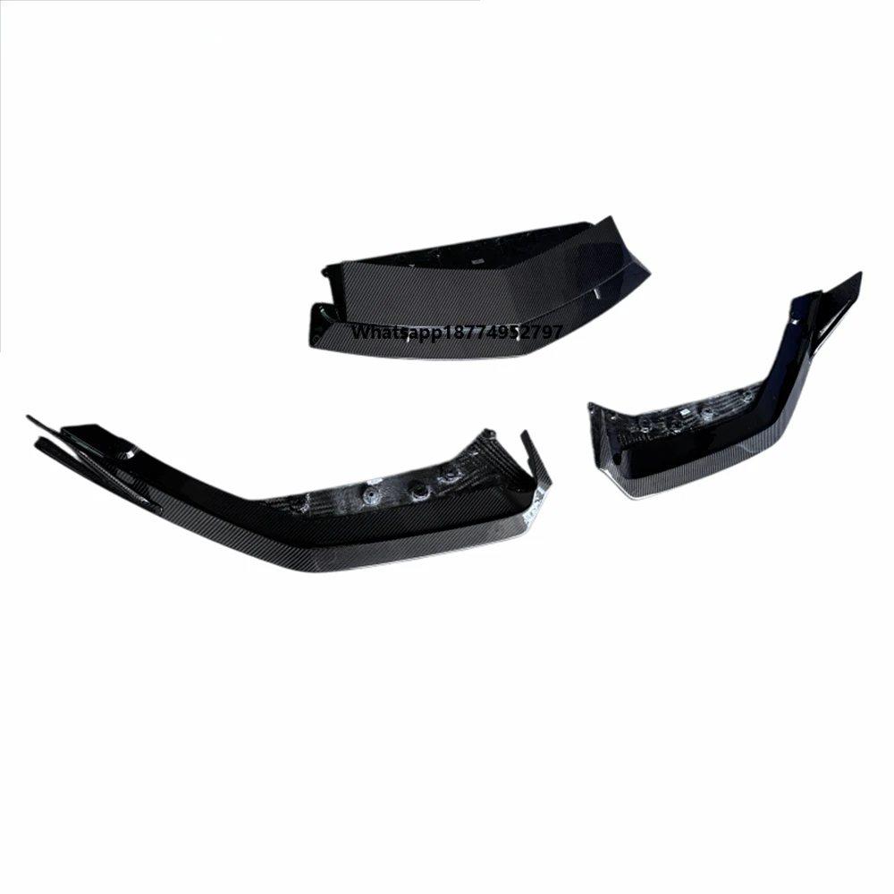 Lightweight Front Bumper Lip Kit for  Revuelto Modified M-style 3k High-quality Dry Carbon Fiber Body Kit