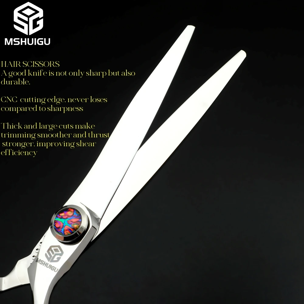 MSHUIGU Professionelle Friseurschere, 15,2 cm, multifunktionale Haarausdünnungsschere, japanischer VG10-Stahl, Salon-Haarwerkzeuge – Detail 15