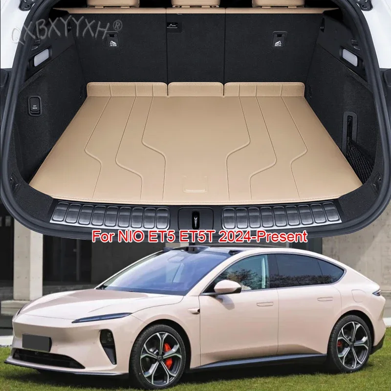 Car Trunk Main Cargo Liner Nappa Leather Mat Waterproof Anti-Scratch Wear-Resistant Pad Accessory For VOLVO XC60 2026-Present