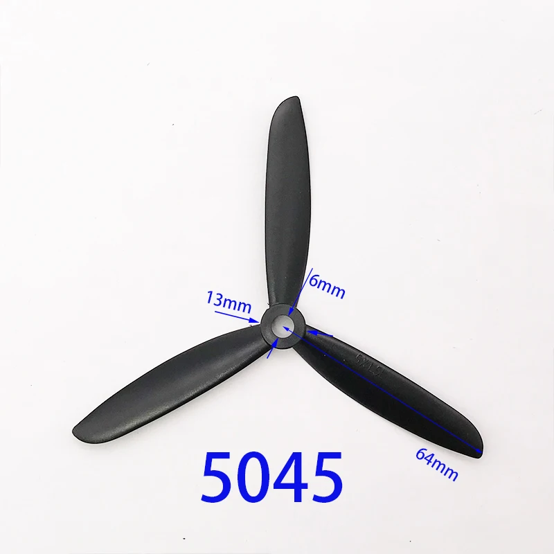 1/2 Paar 5045/6045 3-bladige Propeller 5X4.5 6X4.5 Cw Ccw Voor Rc Fpv Drone Vliegtuig Vast Vleugeldeel