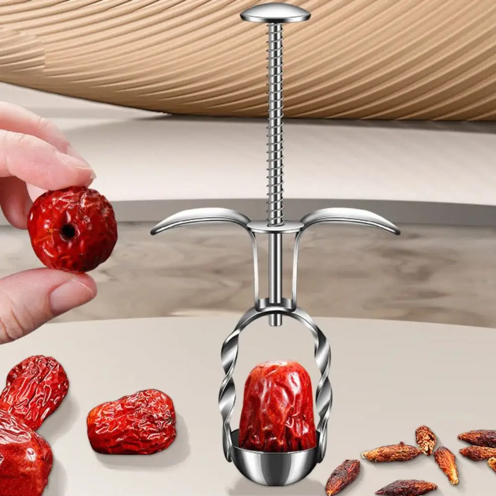 الفولاذ المقاوم للصدأ الكرز بيتر الصدأ واقية الصحافة تصميم التمور عناب بيتر دائم الزيتون حفرة مزيل الحلوى