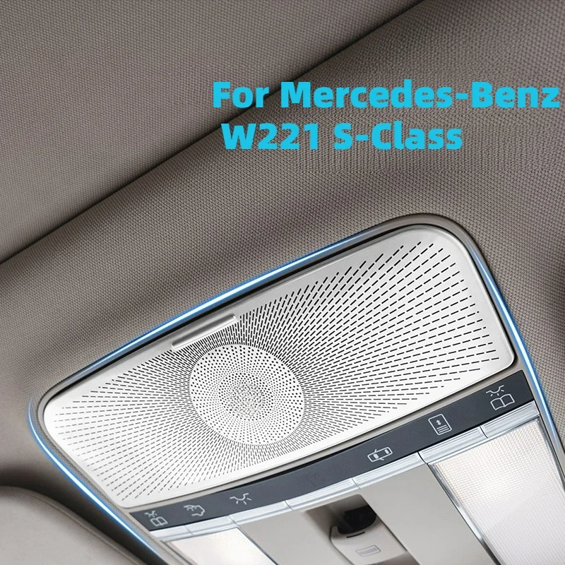 

Glasses Case Panel Trim Front Reading Lamp Cover Decoration Sticker For Mercedes Benz S Class W221 2007-13 Interior Accessories