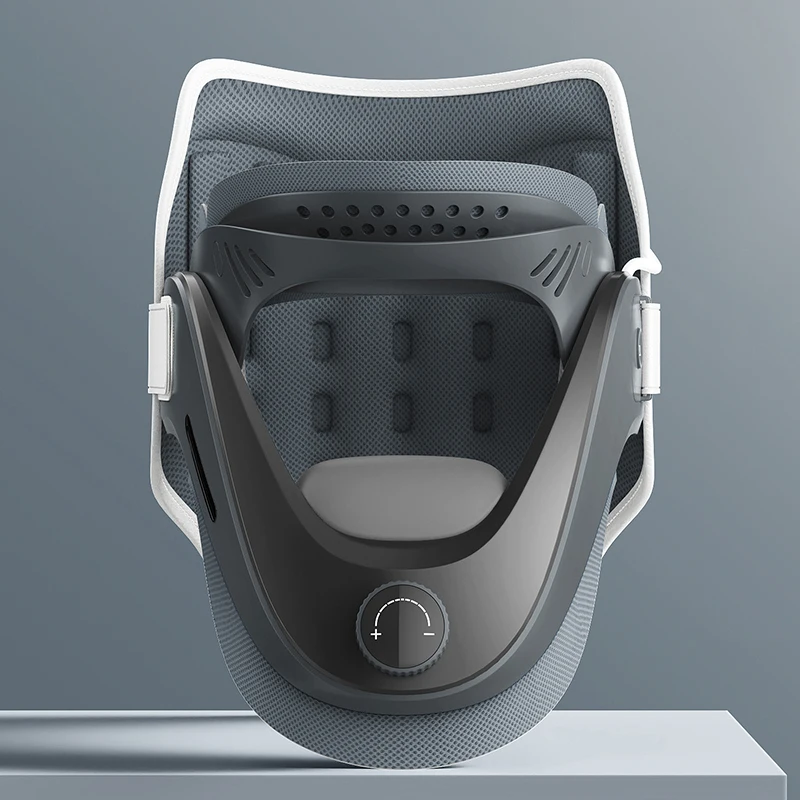 قابل للتعديل دعم الهواء هدفين العمود الفقري مصحح العلاج الطبيعي تقويم العظام الرقبة حزام الجر جهاز مضخة الرقبة نقالة