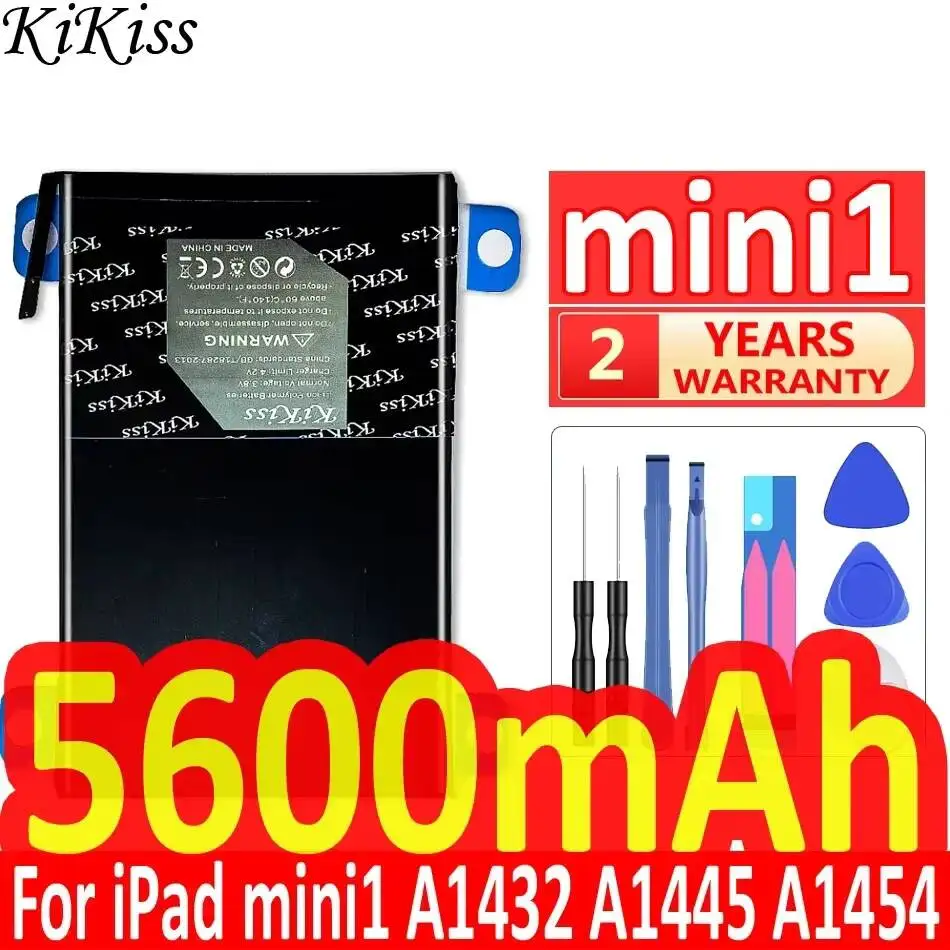 Tablet Battery High-Efficiency 5600mAh For Apple iPad Mini 1 A1432 A1445 A1454 A1455 mini1