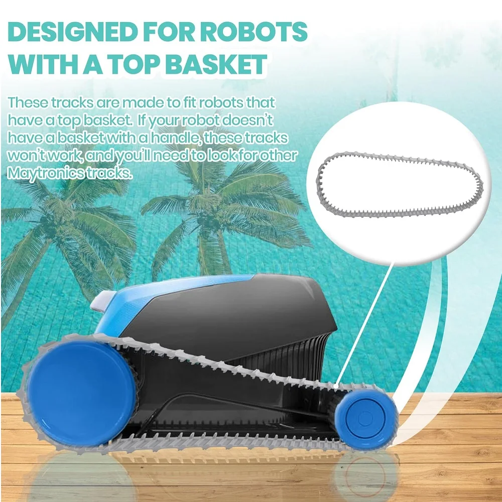 عبوتان من مسارات اللون الرمادية البديلة 9983152-R2 لمنظفات حمام السباحة الروبوتية Maytronics Dolphin