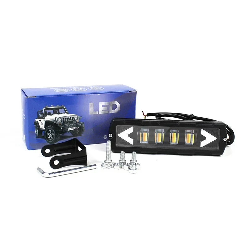 LED Light Off-road Vehicle Modification Auxiliary 40W Spotlight Front Illuminator Motorcycle Yellow White High Low Beam 12-80V