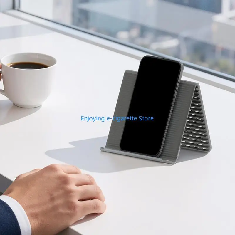 Verstellbarer Silikon-Smartphone-Ständer, flexibler Telefonhalter für stabile freihändige Videoanrufe und Y4QF – Detail 5