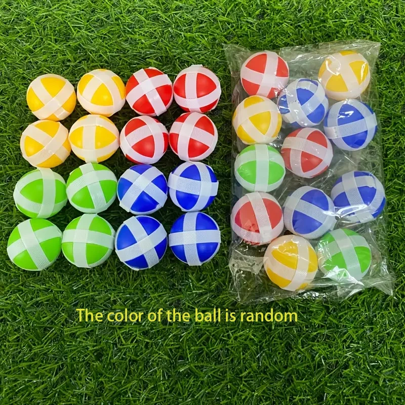 8 uds/20 piezas pelota de destino de Color aleatorio juego de deportes al aire libre lanzamiento y atrapar juguete interactivo para padres e hijos