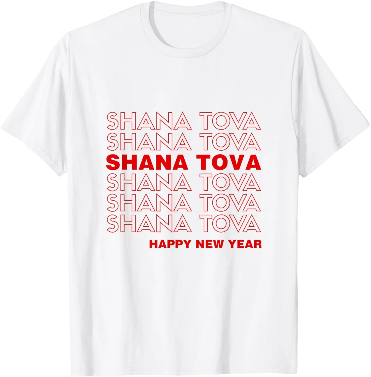 Футболка унисекс с еврейским новогодним мем Shana Tova Rosh Hashanah