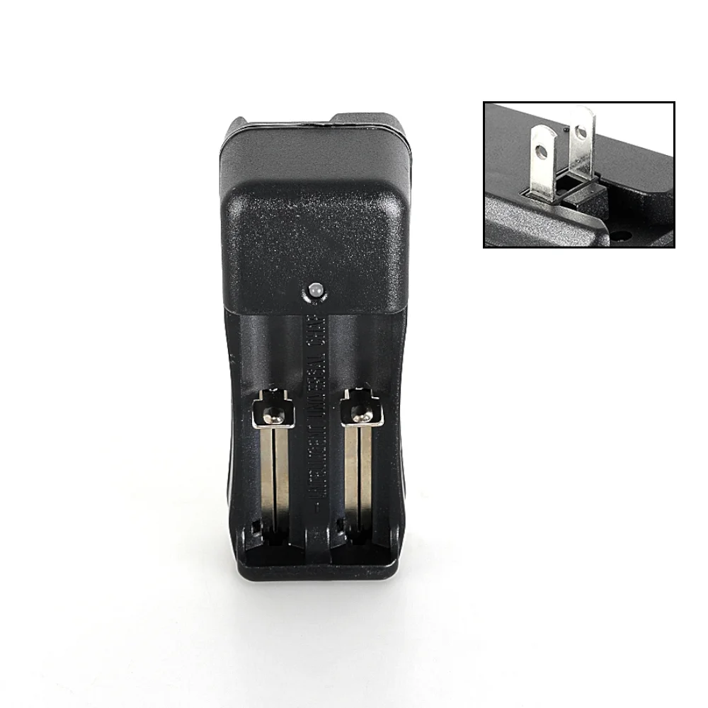 

Зарядное устройство с двумя слотами для США, зарядка литиевой батареи 3,7 В 18650 16340 14500 Литий-ионный аккумулятор AA/AAA