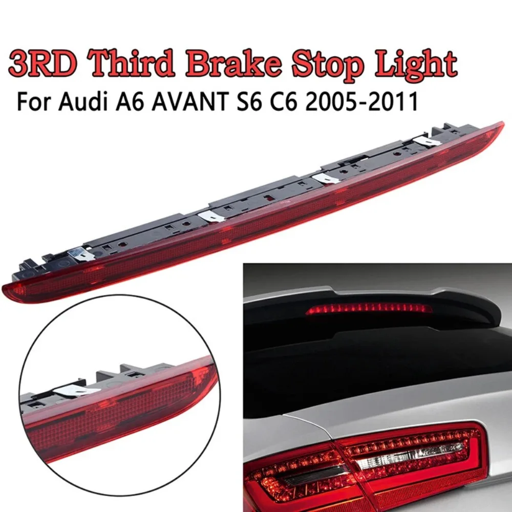 4F9945097 For Audi A6 AVANT S6 C6 2005-2011 Car Red LED Brake Light High Additional Third 3rd Brake Light High Mounted Stop Lamp
