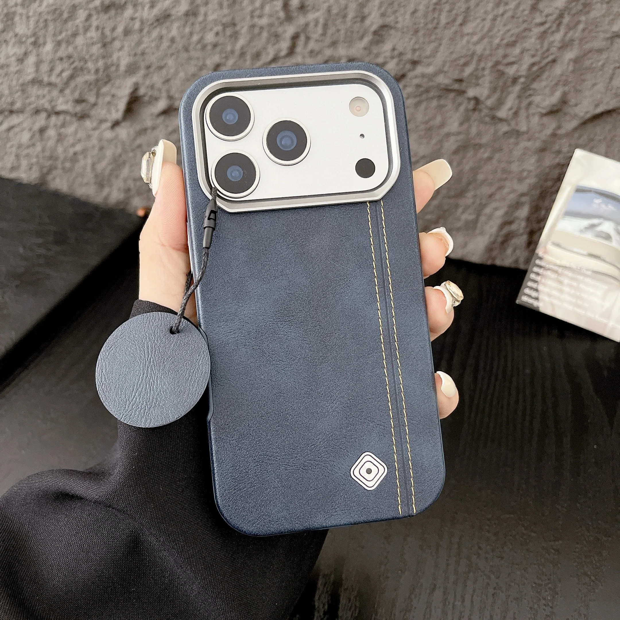 

Роскошный текстурированный чехол премиум-класса для iPhone 17, 16, 15 Pro Max Pro с поддержкой MagSafe и магнитной беспроводной зарядки, ударопрочный чехол для iPhone