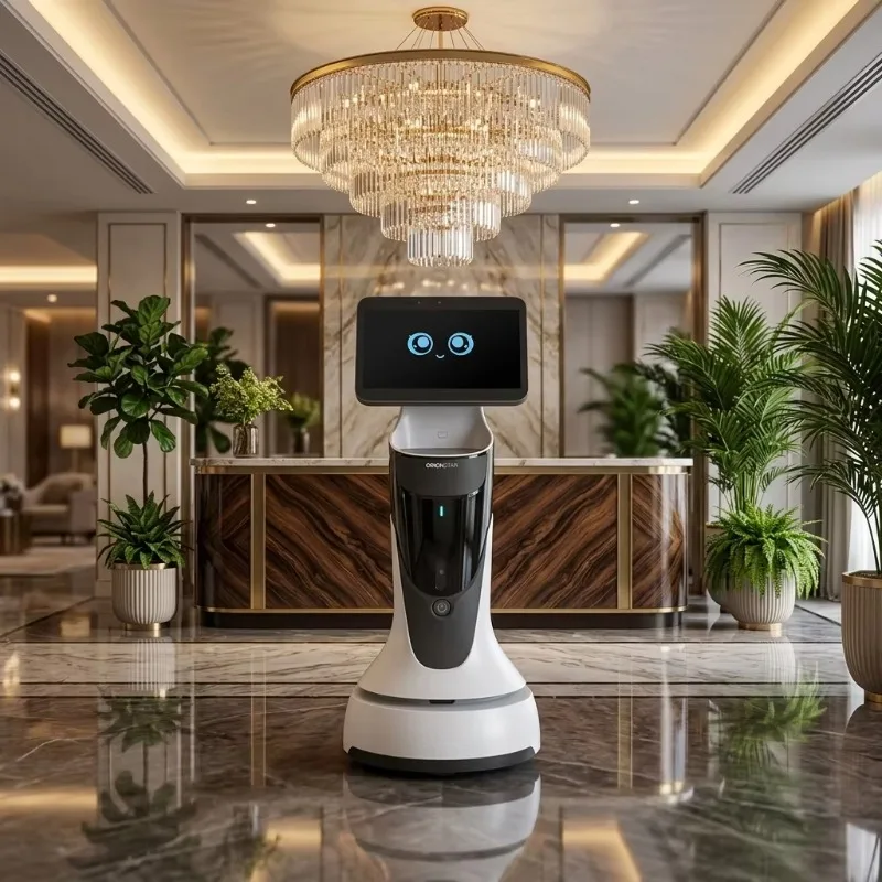 Customized AI-Powered Intelligent Reception Robot with Voice Interaction VSLAM Navigation App-Controlled for Museums Schools