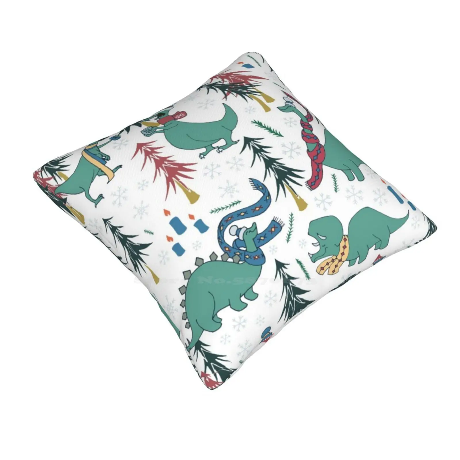 Dinosaur Hygge Party In The Forest Home Sofa Car Cushion Cover Pillowcase Dinosaur Raptor Stegosaurus Triceratops T Rex