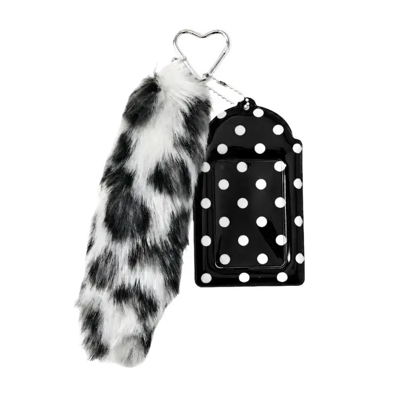 31BB Soft Faux-Tail Bag Charm Keychain with Built-In Hanging Hardware